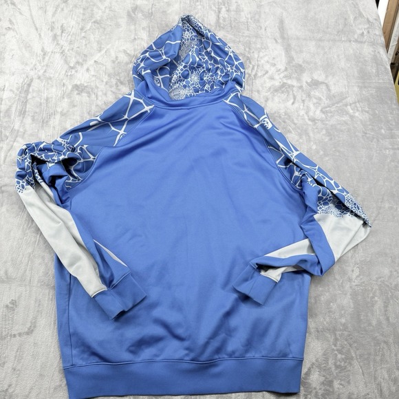 Nike LeBron James Hoodie Mens XXL Blue Therma Fit Full Zip Basketball Sweatshirt - Picture 2 of 12
